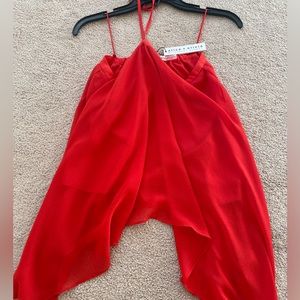 Alice & Olivia Red Blouse
